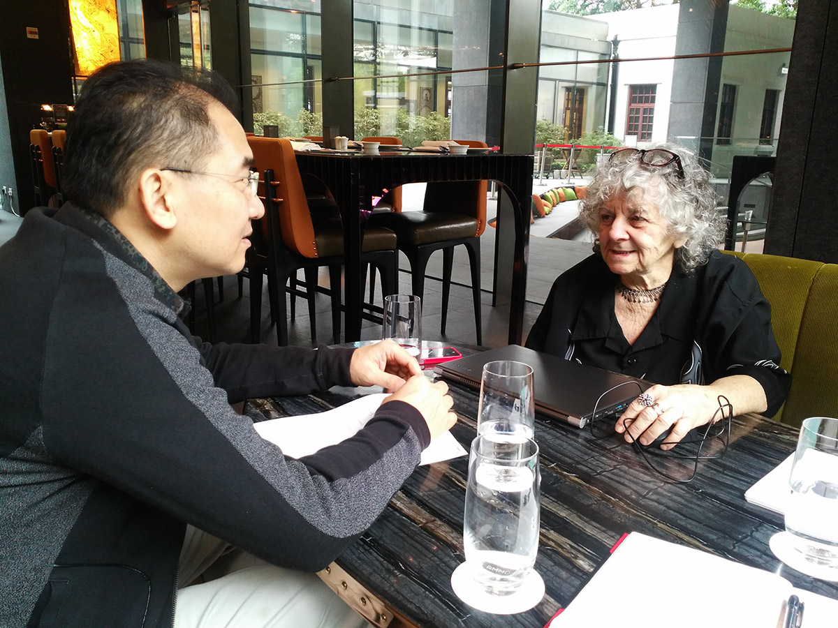 (Left) Professor Michael Yang and Professor Ada Yonath