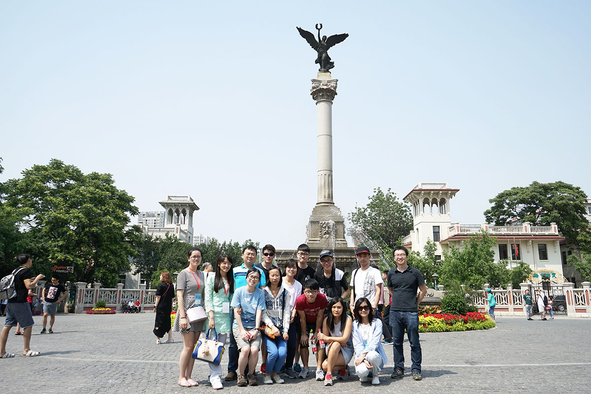 The group at the Italian Style Street.