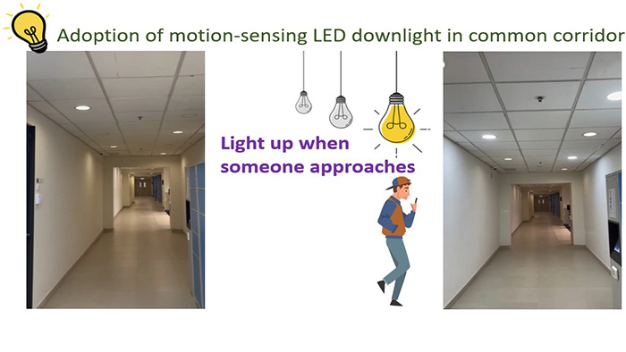 Sustainable lighting installed by CDO for energy saving