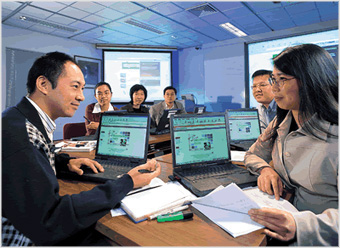 Meeting using wireless LAN