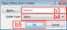 Enter folder information