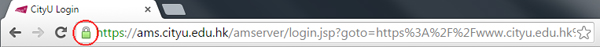 Lock Icon of Google Chrome