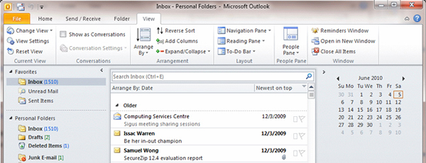 Ribbon Interface