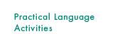 Practical Language Activities