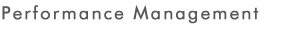 Performance Management