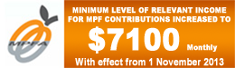 Minimum Level of Relevant Income for MPF Contributions Increased to $7,100 Monthly with effect from November 1 2013