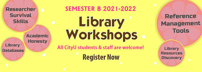 Library Workshops (Semester B, 2021-2022)