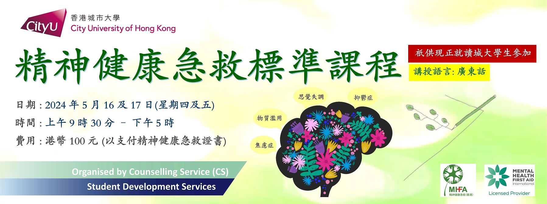 Mental Health First Aid Standard Course (Cantonese)