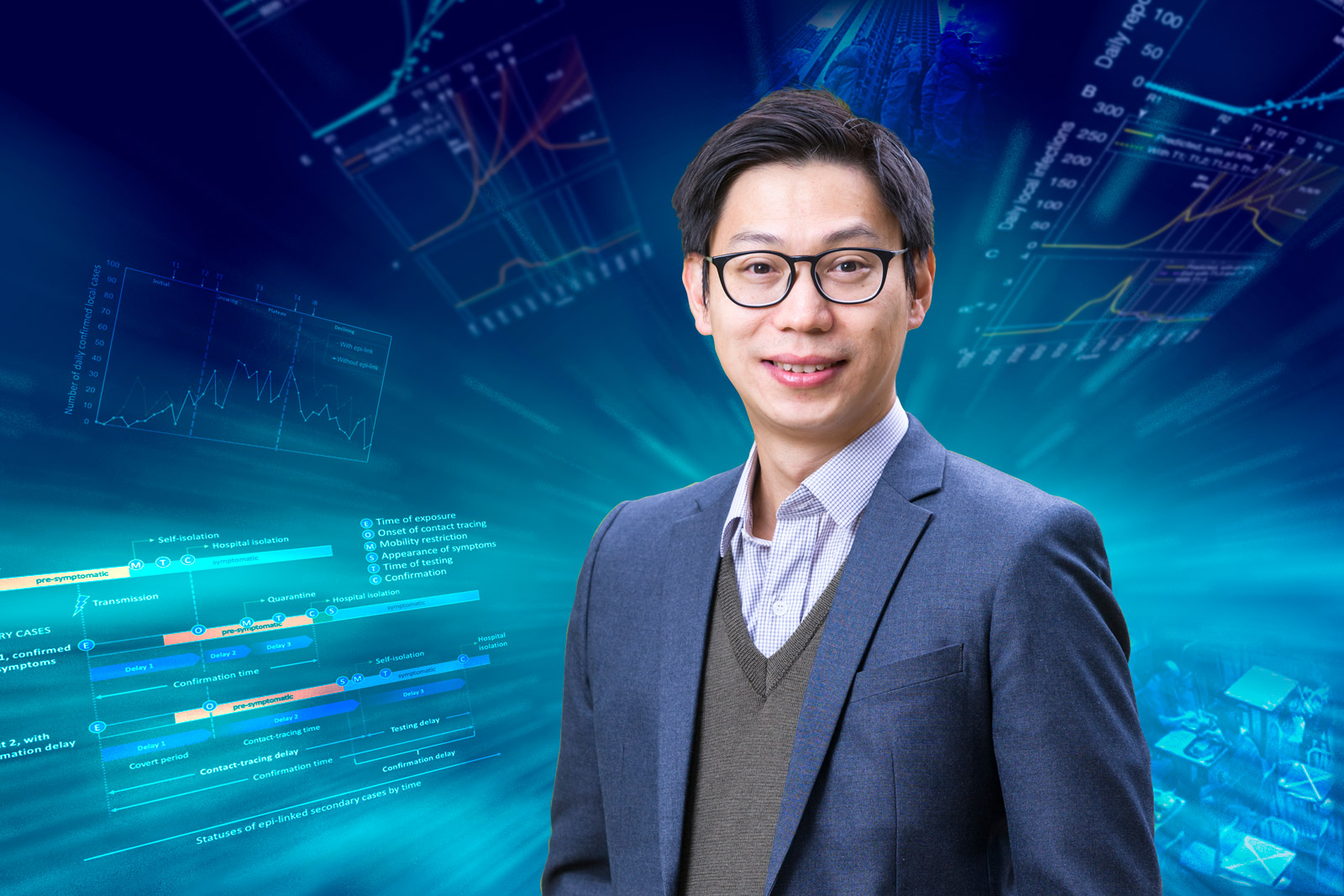 Dr Yuan has developed the first mathematical model that takes variation in confirmation delay into account, making quantifying the impacts of non-pharmaceutical interventions (NPIs) more accurate. 