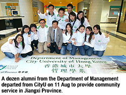管理學系畢業生赴江西參與義務工作