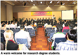 Welcome to the big family of CityU research students