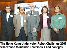 HK Underwater Robot Challenge 2007 expands to include universities and colleges