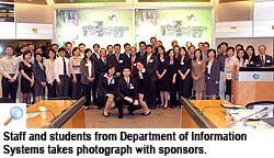 IS students share internship and overseas exchange experiences with sponsors