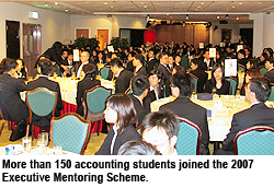 Business executives help accounting students navigate careers
