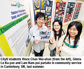 CityU students perform community service in UK