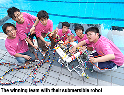Winner emerges in underwater robot contest