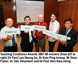 Five outstanding CityU teachers honoured for quality teaching