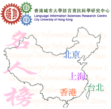 城大公佈2007年港台京滬多地「全年名人榜」