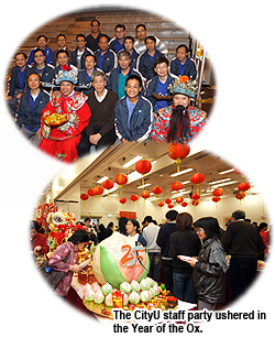 CityU staff usher in Year of the Ox