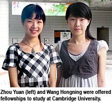 城大畢業生負笈頂尖學府深造