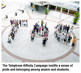 Telephone calls strengthen connections with alumni