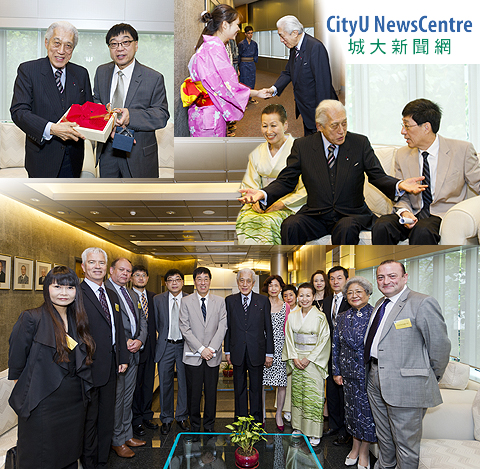 Japan’s Great Grand Master of tea visits CityU