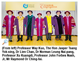 Four outstanding persons awarded honorary doctorates