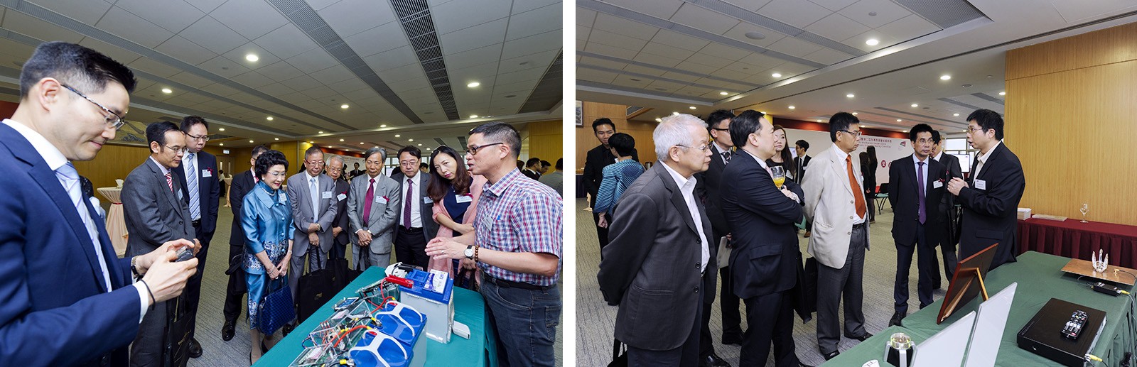 典禮後，出席嘉賓的焦點轉向城大科研項目如何影響社會。