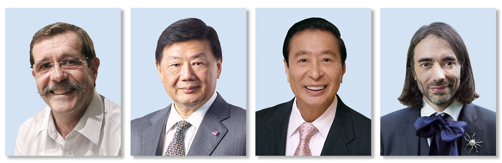 (From left) Professor Alain Aspect, Mr Hu Shao Ming Herman, Dr Lee Shau-kee and Professor Cédric Villani 