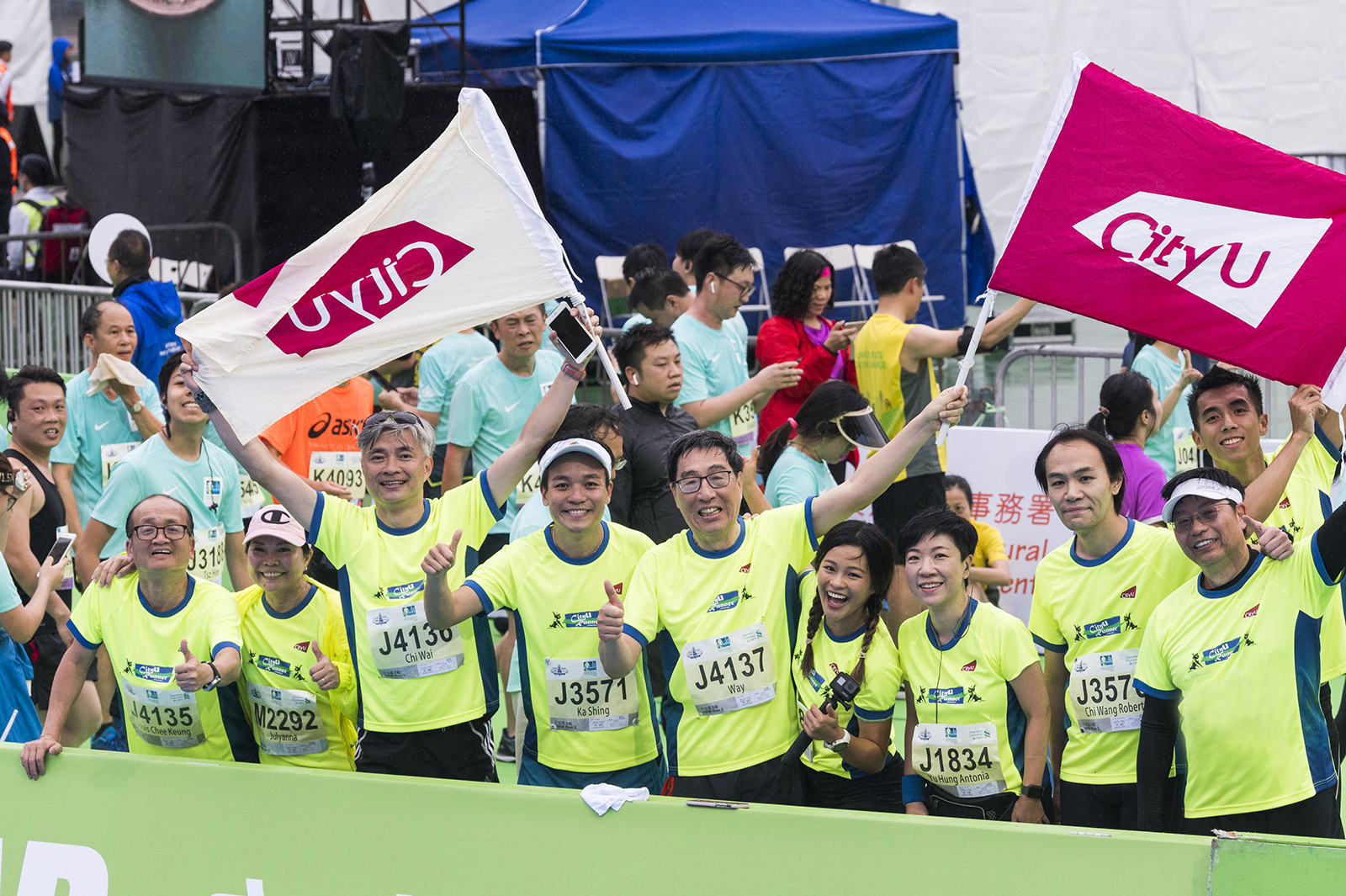 Team spirit fuels CityU runners in Hong Kong marathon