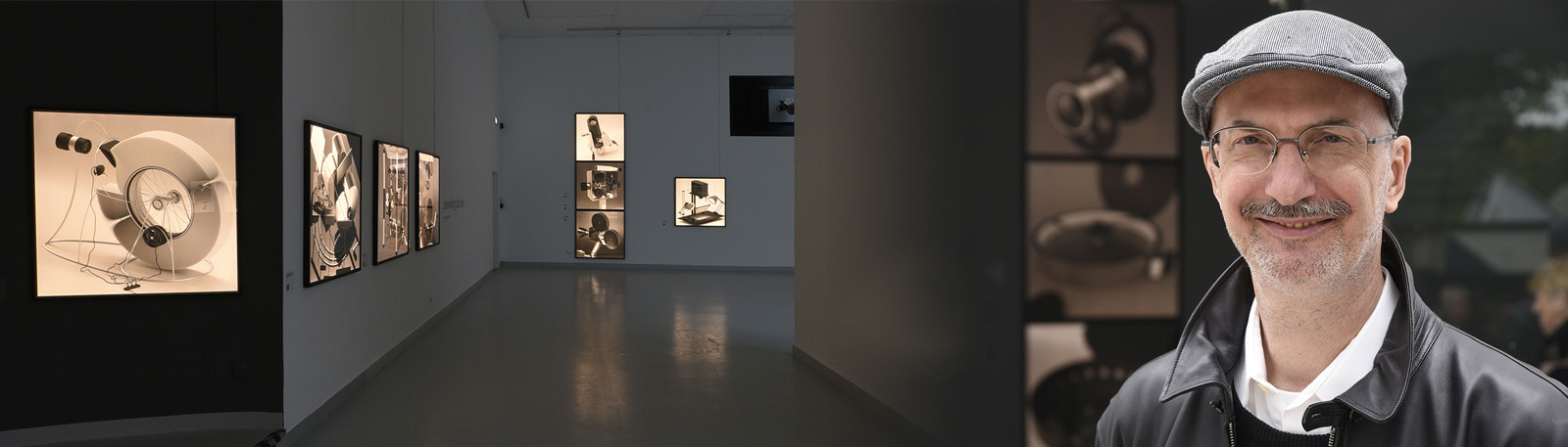 Professor Tamás Waliczky and his imaginary optical devices.