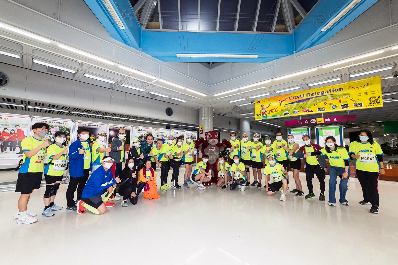 President Kuo leads CityU marathon team for 13th consecutive race