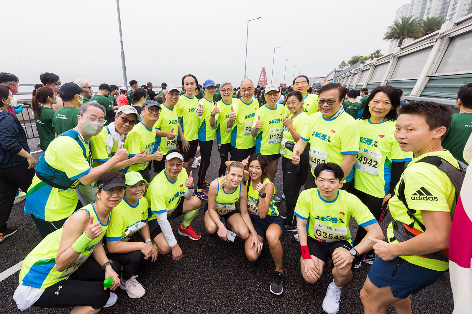 President Kuo leads CityU marathon team for 13th consecutive race