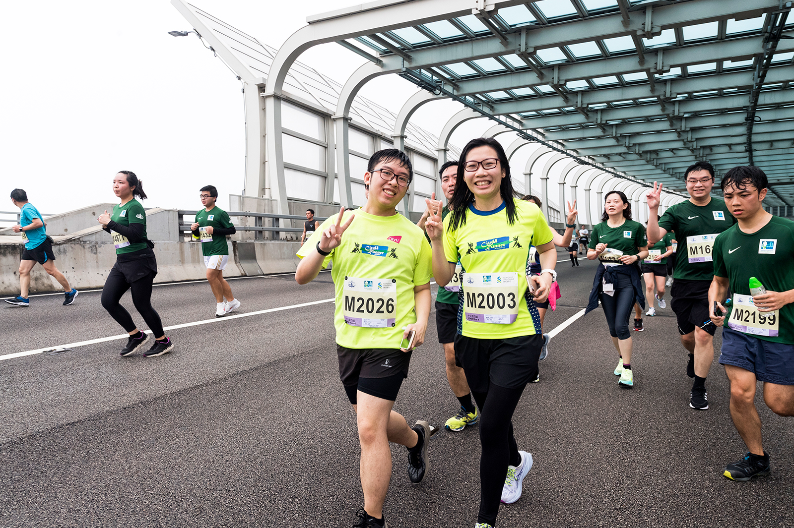 President Kuo leads CityU marathon team for 13th consecutive race