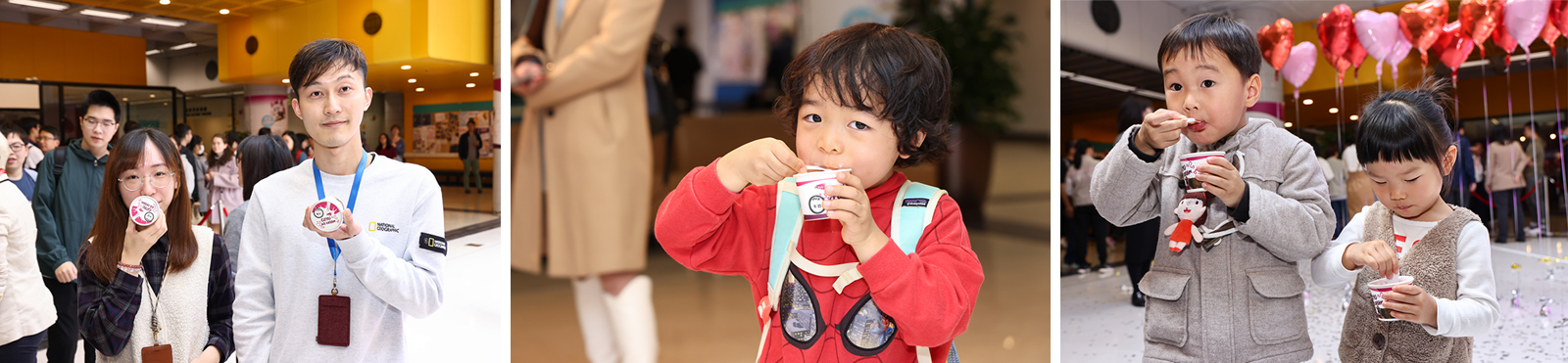 After the ceremony, tasty ice cream is distributed to the CityUHK community on a first-come, first-served basis for everyone to enjoy and try.