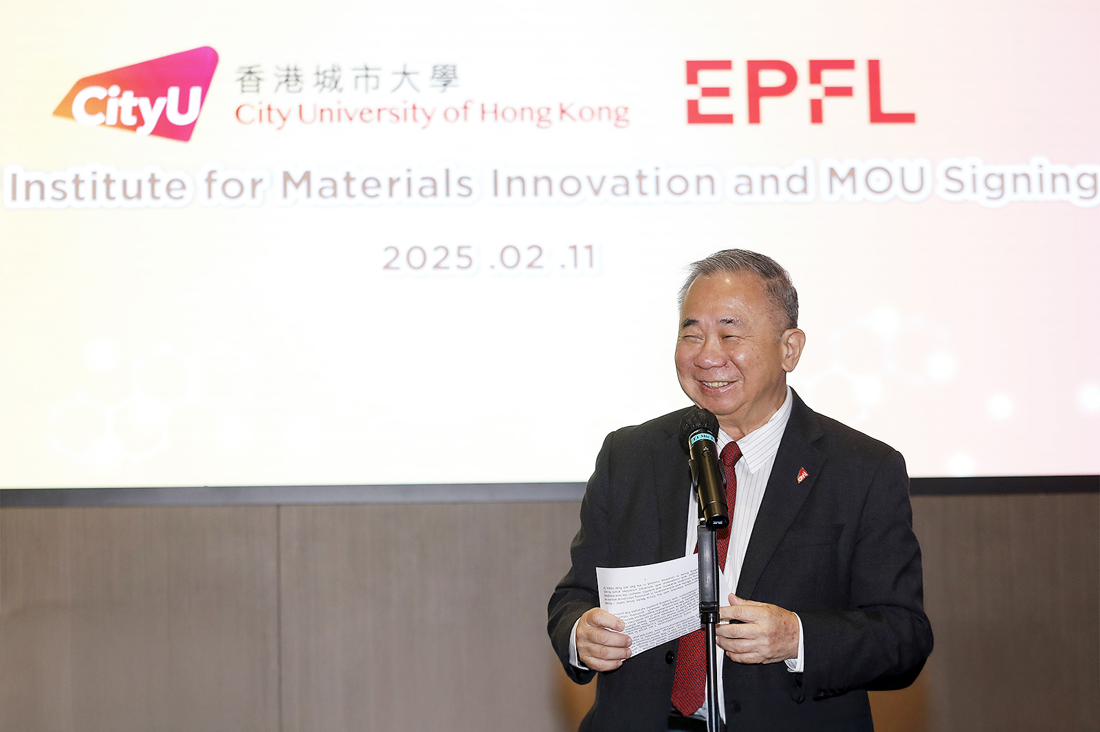 CityUHK forms alliance with EPFL to establish Institute for Materials ...