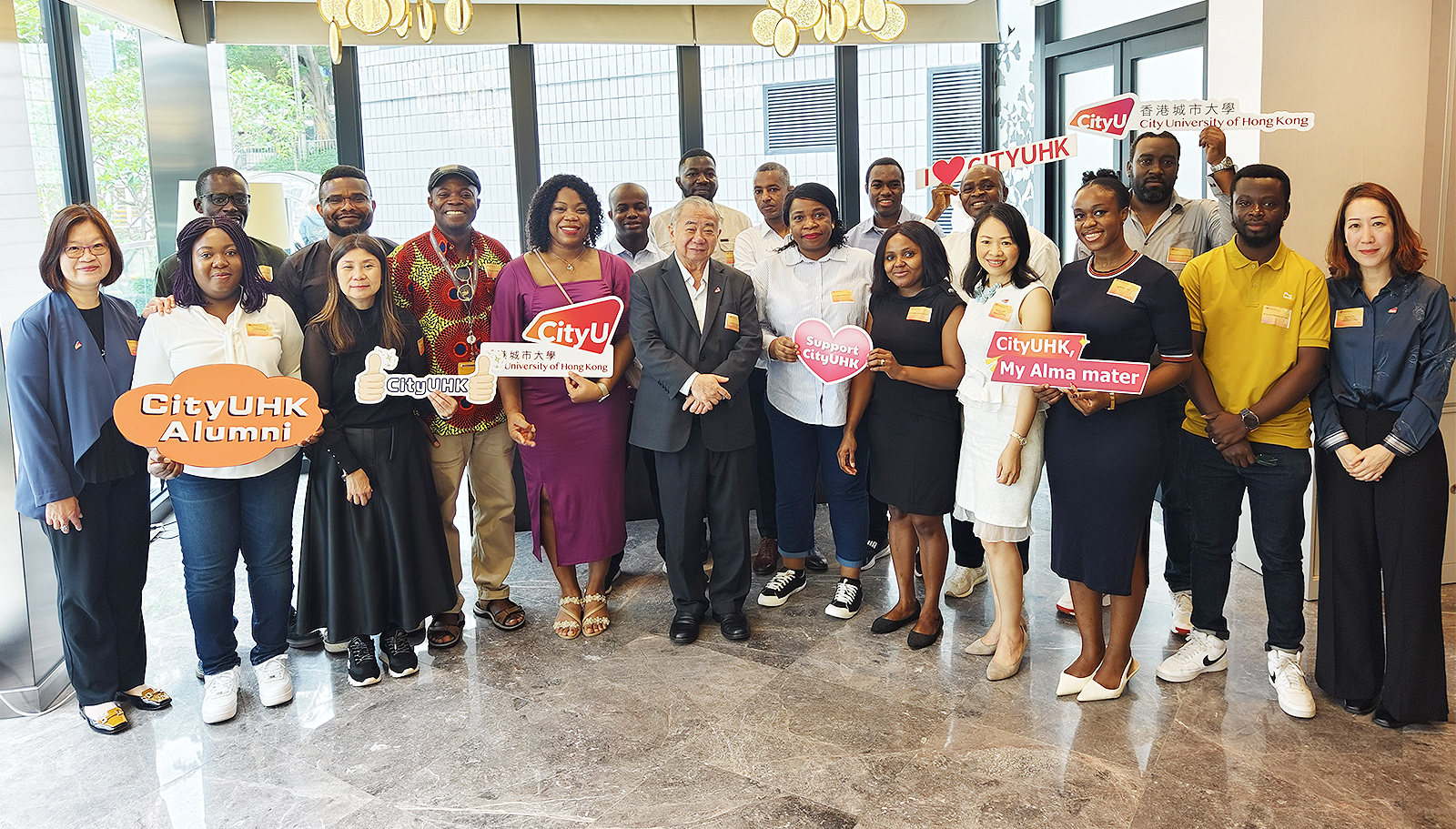 African alumni from diverse fields gathered at CityU.