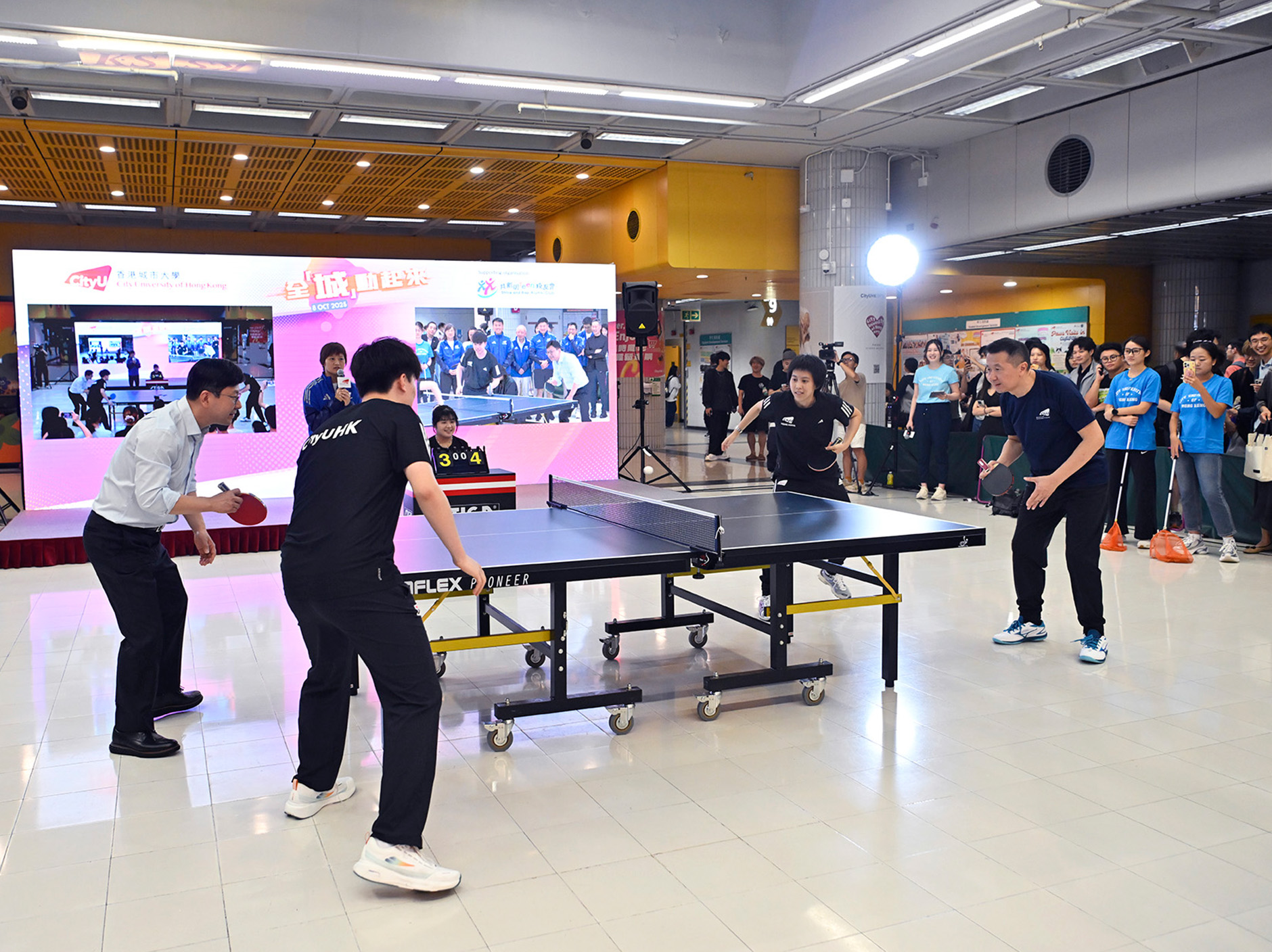 CityUHK organises table tennis event to promote sports for all and the holistic development of young people