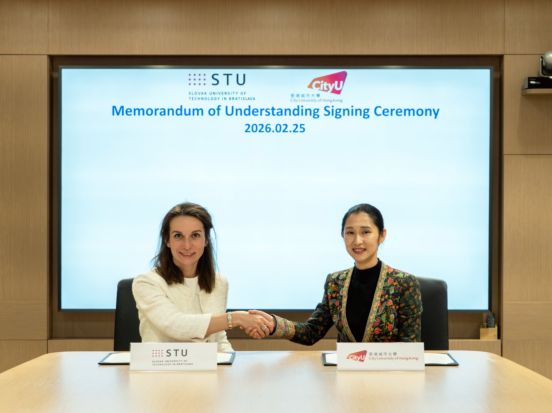 CityUHK signs MoU with Slovakia’s leading university to expand “Belt and Road” partnerships in Europe