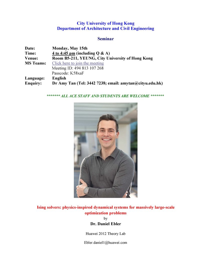 ACE Seminar by Dr Daniel Ebler 1