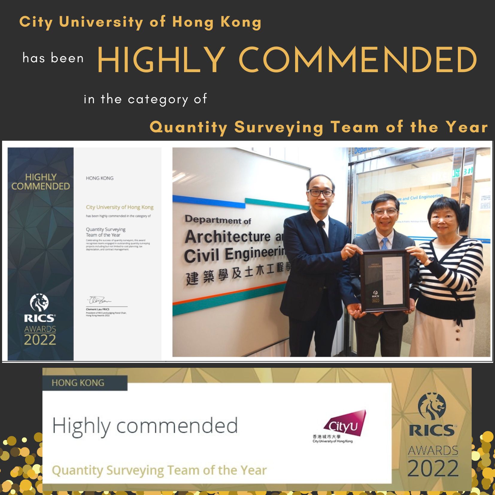 The 2022 Royal Institution of Chartered Surveyors Awards (Hong Kong ...