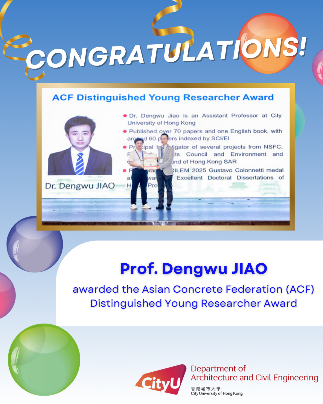Prof. Dengwu Jiao ACF 