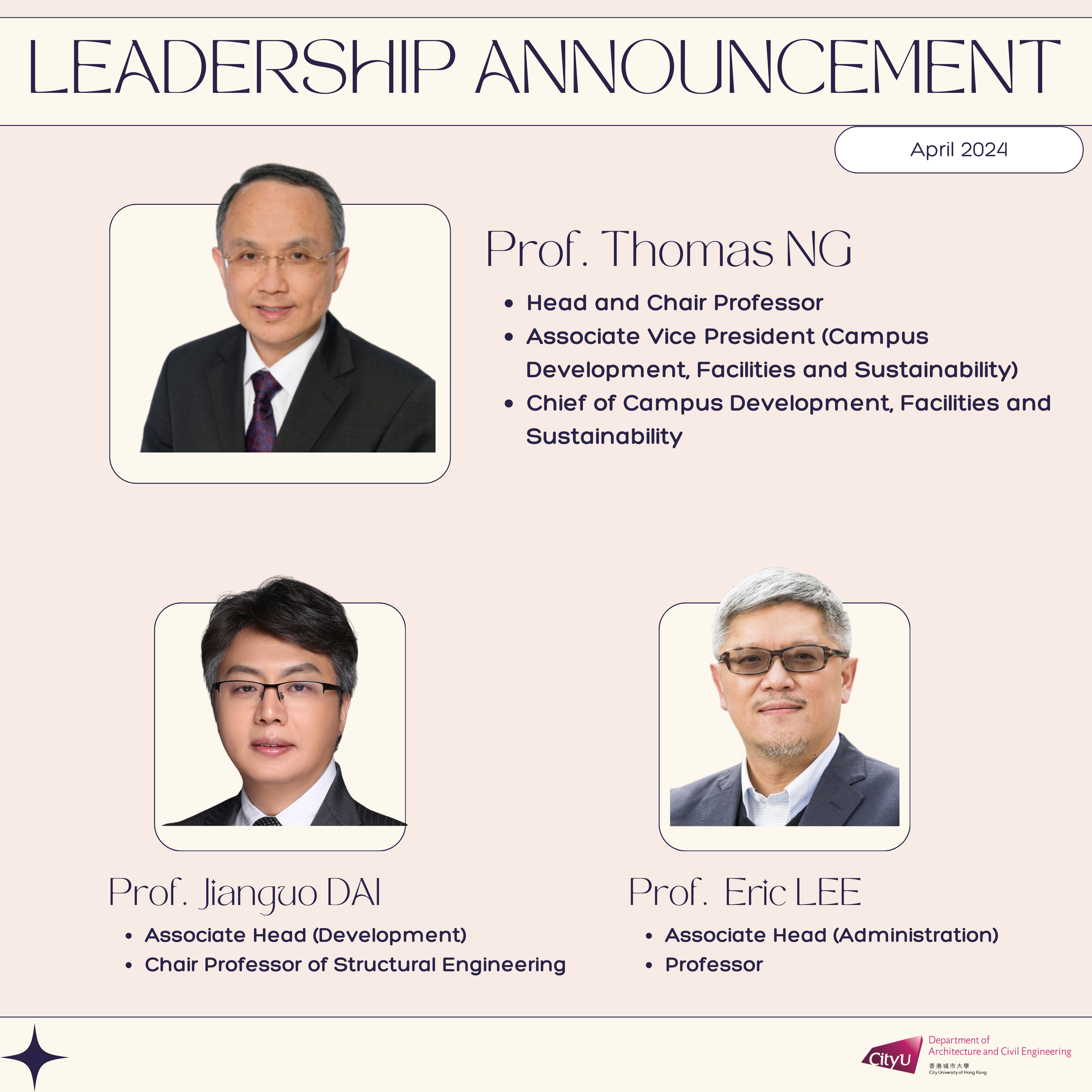 Leadership Announcement
