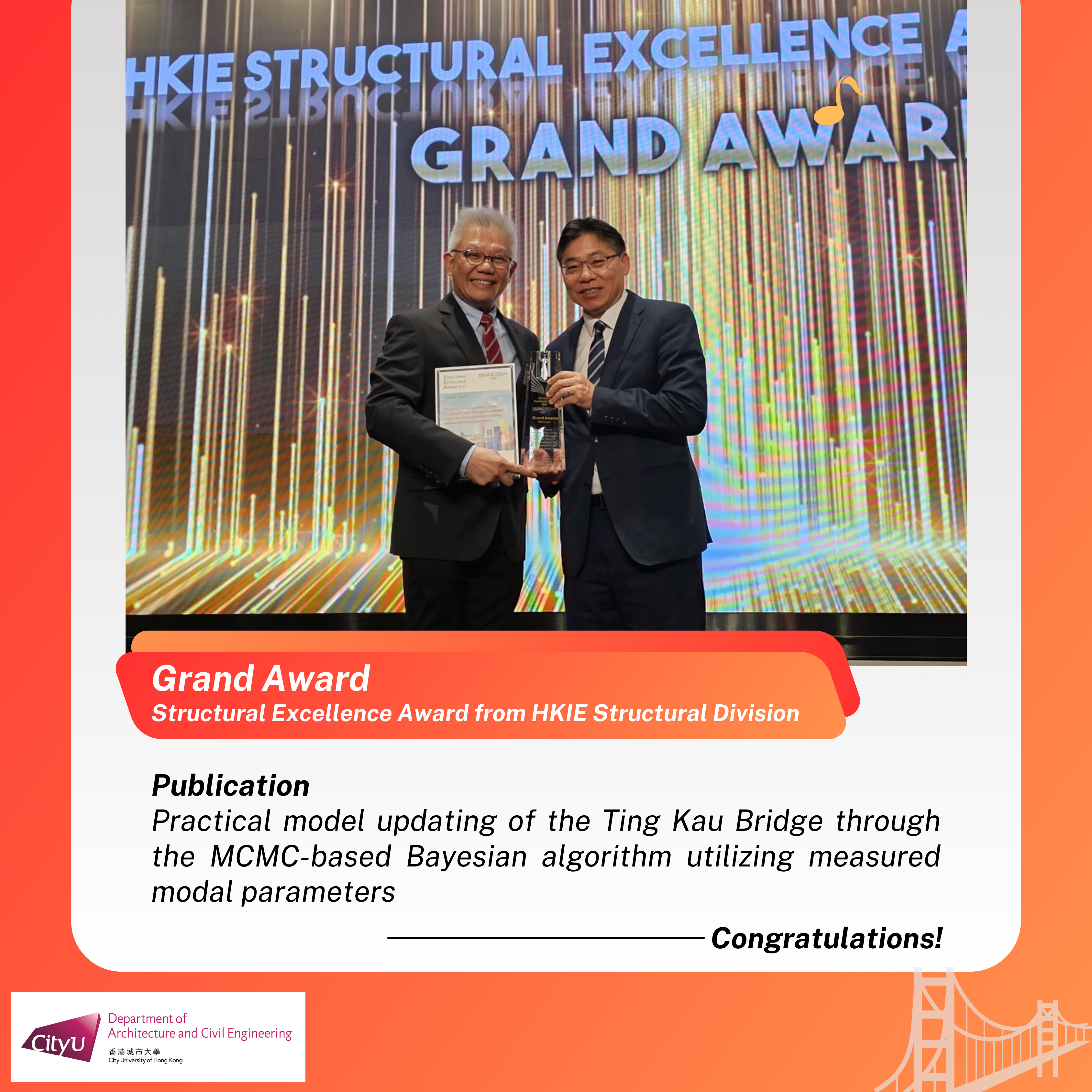  Ir Prof LAM Heung-fai received the Grand Award 