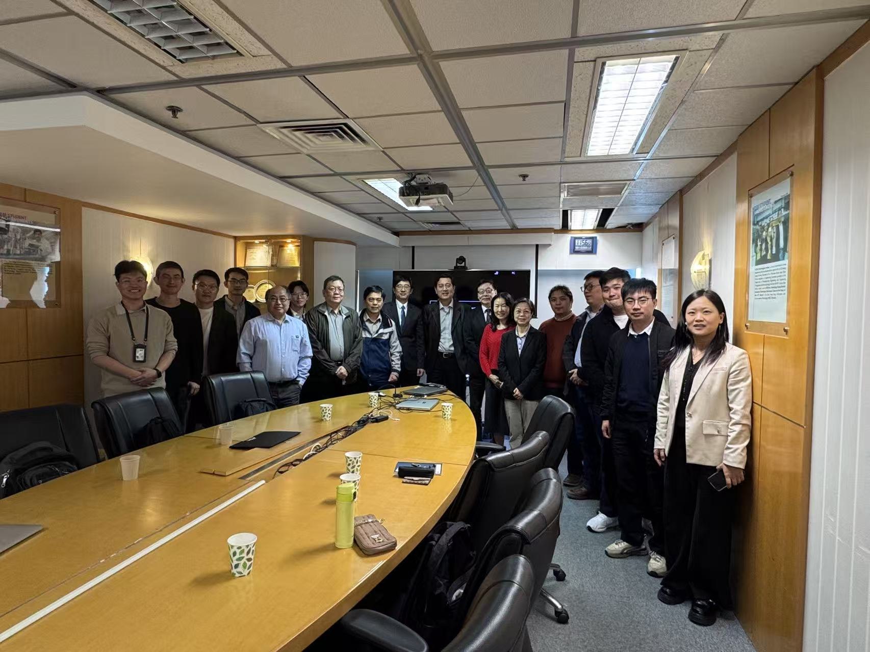Visiting researchers from universities in Taiwan and ANSD members at CityUHK