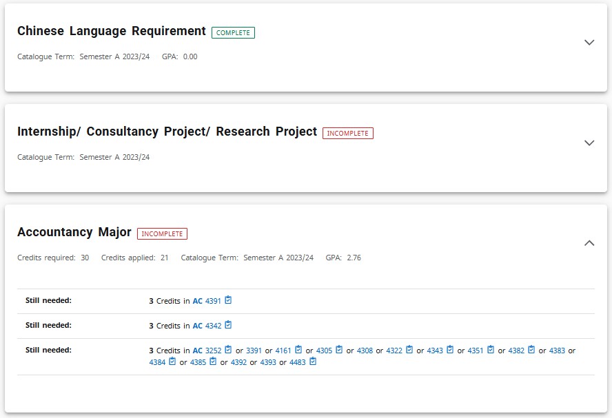 screen shot of advising worksheet 3
