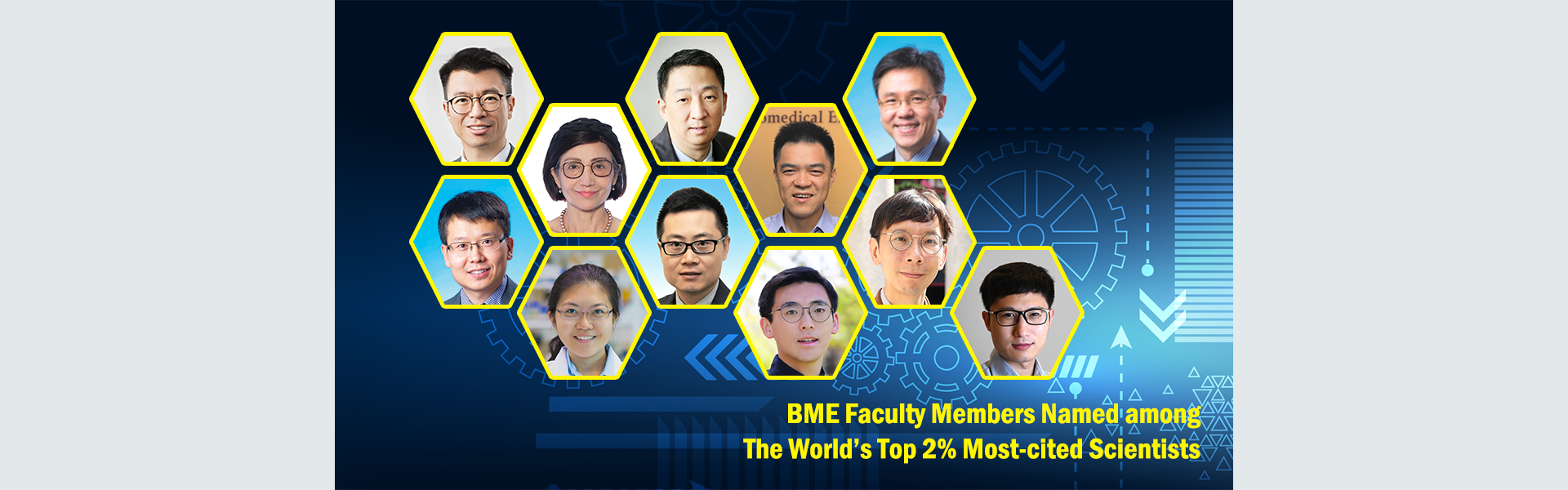 BME Faculty Members Named among The World’s Top 2% Most-cited Scientists