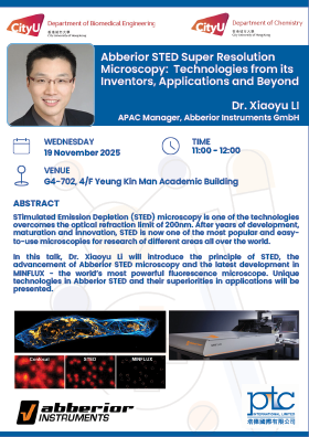 Abberior STED Super Resolution Microscopy: Technologies from its Inventors, Applications and Beyond