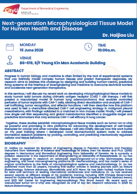 Next-generation Microphysiological Tissue Model for Human Health and Disease