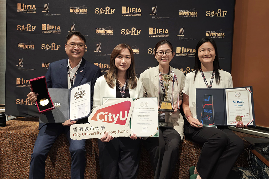 Project Led by Professors Kwan Chow and Gigi Lo Shines at Silicon Valley International Invention Festival in CityUHK’s Success